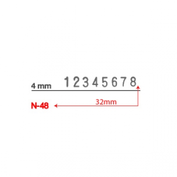 Numbering Stamp N48 - 4mm  