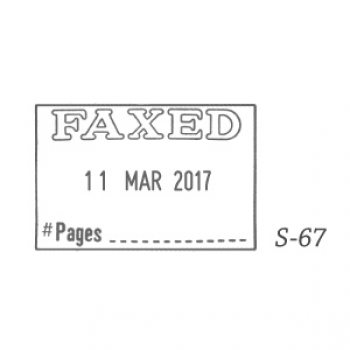 Shiny Date Stamp S67 (FAXED)