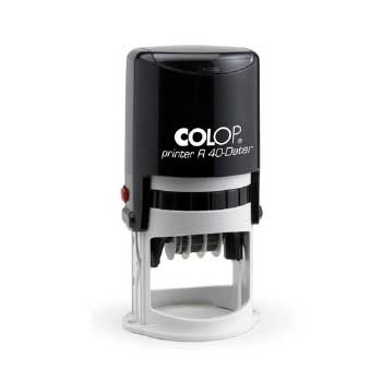 Colop Round Self Inking Stamp R40 Dater Tiime 12 hr  